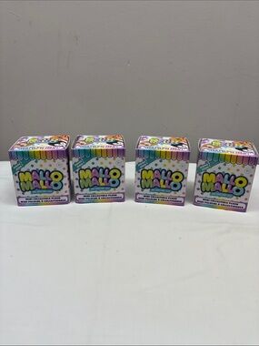 Lot of 4 MALLO MALLO 3" Mini Collectible Plush Figure Series 1-Just Play 2023